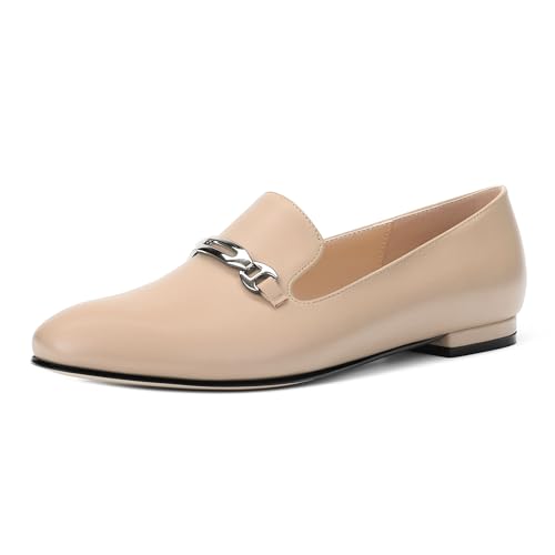 Image of Women's Loafers, Slip On Round Toe Comfortable Flats for Women Dressy and Work, Womens Business Casual Shoes