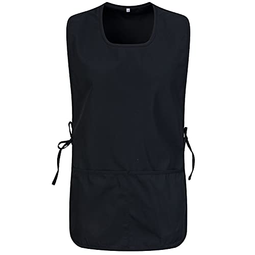 MISEMIYA - SCHÜRZE REINIGUNG ARBEITSUNIFORM KLINIK KRANKENHAUS REINIGUNG TIERARZT GESUNDHEIT GASTGEWERBE - Ref.868 - X-Large, Schwarz 68
