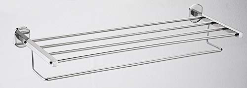 Image of Bathroom Hardware Accessories,Heavy Duty Wall Mounted,Chrome Polished Finish (Thor, Towel Rack)