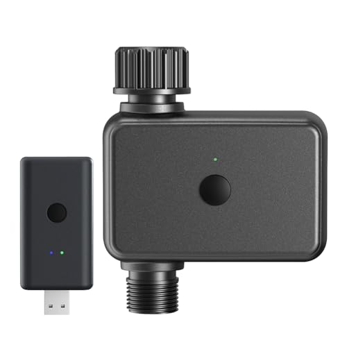 Ujjdwiurgh Válvula de riego inteligente ZigBee compatible con jardín, sistema de riego programable Tuya, temporizador de riego temporizado, EE. UU
