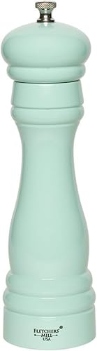 Molino de pimienta federal de la marca Fletchers' Mill., Pepper Mill, 8", Seafoam