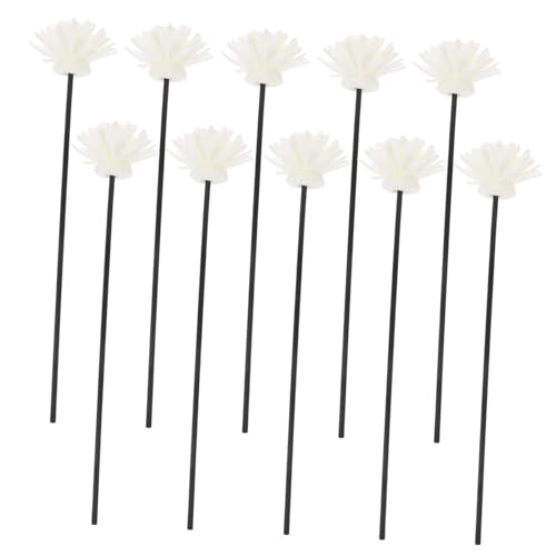 TOPPERFUN Romatherapy Accessories 10 Pack Diffuser Sticks Fake Flower Design Essential Oil Diffuser for Room