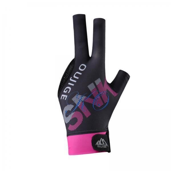 kowaku 3X Billiard Glove 3 Finger Elastic Glove Nonslip Portable Pool Cue Wear Resistant Left Hand Adults for Women Men Pool Glove