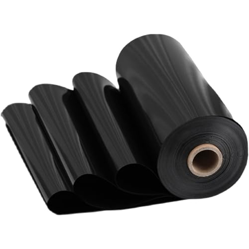 Bâche De Bassin Exterieur 0.12mm D'épaisseur Doublure D'étang HDPE Noir Revêtement D'étang Résistance À La Perforation Robuste Pour Piscine L'aménagement Paysager 4.5x5m 5.5x8m 8x8m(Taille:5x8m/16x26f
