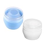JOINPAYA 2個プラスチック製ベビーパウダーパフ容器 ボディ用 顔用兼用 粉もの収納ケース 滑らか仕上げで使いやすい ベビーケア用品