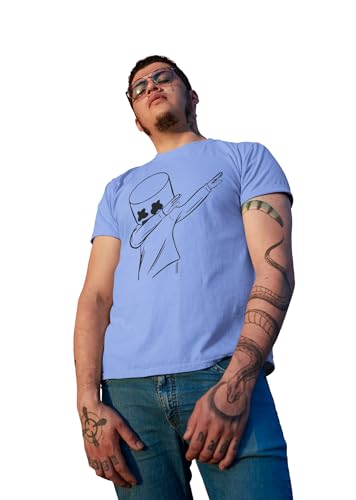 Image of Men's Polyester Half Sleeves Regular Fit Round Neck Printed T-Shirt