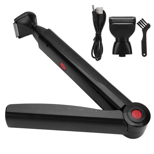 Afeitadora De Espalda- Máquina De Depilación Eléctrica Para El Cuerpo, Herramienta Portátil Recargable Por USB Para Recortar Piernas Completas, Afeitadora Ergonómica De Mango Largo, Cuchilla Inalámbri