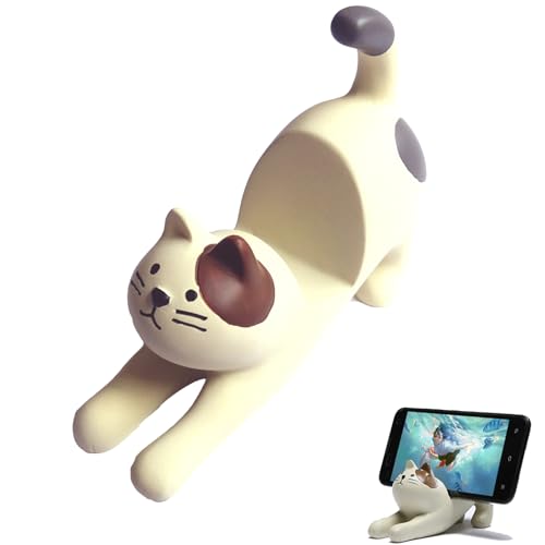 Support pour téléphone portable pour chats - Design mignon pour vous concentrer sur le goûter à la nourriture