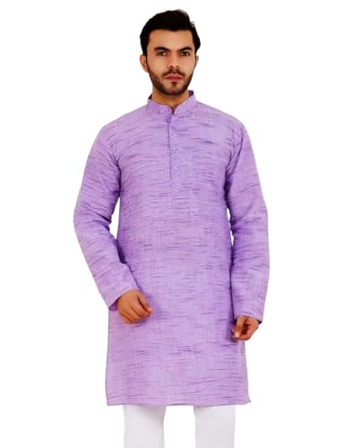 Image of Men's Khadie Cotton Relaxed Straight Kurta
