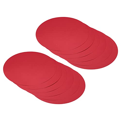 Papier cartonné rond rouge PATIKIL 20 cm lot de 40 disques pour dessin et découpage