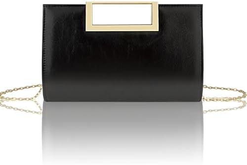 Gets Clutch Purses for Women PU Leather Evening Handbag for Formal Wedding Party Clutches Small Crossbody Bag with Chain