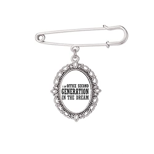Broche Art Déco de bureau de deuxième génération pour robe M