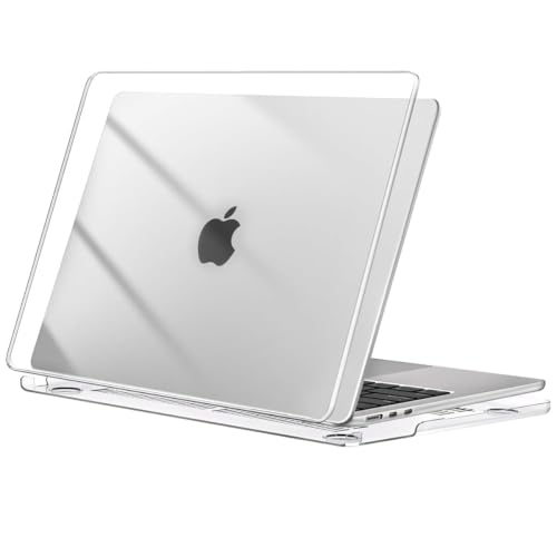 Image of Meyaar Compatible with MacBook Neo Case 13 Inch A3404 with A18 Pro Chip 2026, Transparent Hard Shell Plastic Snap-On Protective Cover (Crystal Clear, for MacBook Neo 13 inch (A3404))
