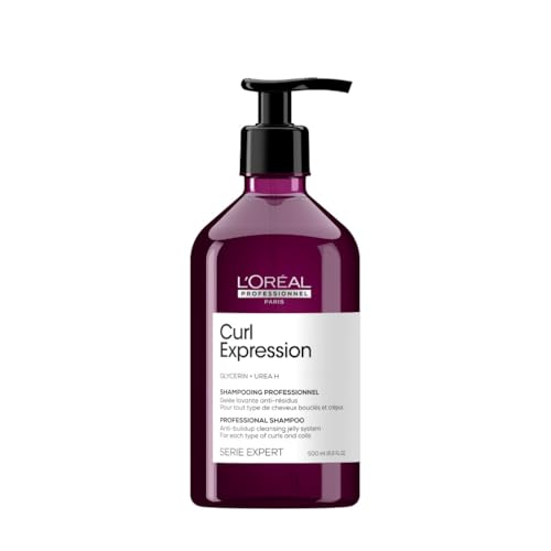 L'OREAL PROFESSIONNEL - Gelée Lavante Anti-Résidus Curl Expression - Shampoing Cheveux Bouclés, Frisés & Crépus - Homme & Femme - Hydratation Longue Durée - Sans sulfate - 500 ml