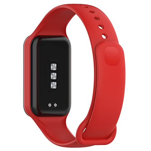 Lemspum Pacote com 6 pulseiras esportivas de silicone compatíveis com Xiaomi Redmi Band 2, acessório