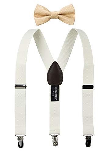 Spring Notion Boys' Suspenders and Rosé Bow Tie Set