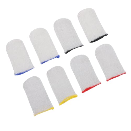 DIYEAH 4 Paires Manchons de Doigts Résistants Transpiration pour Gaming de Fibre pour Mobile Gaming Confort et Performance Couleur Aléatoire