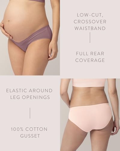 Image of Kindred Bravely Under the Belly Bikini Maternity Underwear for Women and Postpartum Underwear 5 Pack