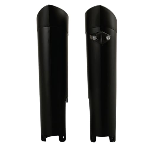 POLISPORT 8398600003 - Juego de protectores de horquilla fabricado en polipropileno resistente a los impactos sin herrajes compatible con motocicletas GAS GAS, Husqvarna, KTM, Rieju en color negro