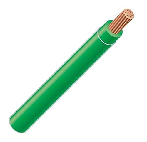 3 AWG 19-Stranded THHN Green Copper Building Wire (50FT Cut)