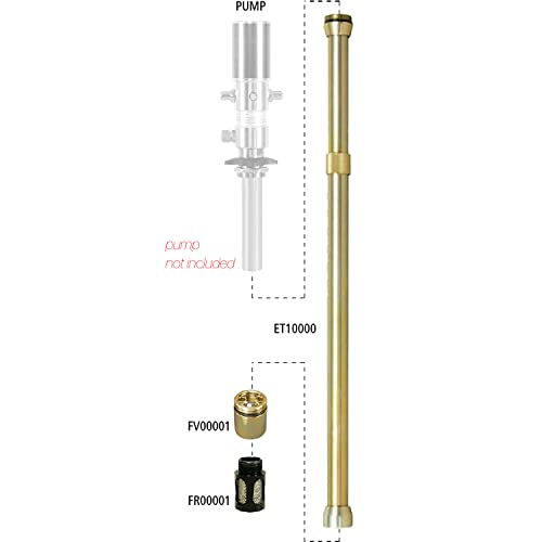 Lubeworks ET10000-F Oil Transfer Pump Extension Tube 30 Inch Inch Shaft 42Mm / 1-5/8 Inch Inch Diameter Heavy Duty Air Operated Pneumatic Oil Pumps For Motor thumb #3