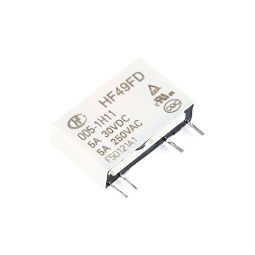 Relais 12V HF49FD pour circuits imprimes miniatures 5A 4 broches