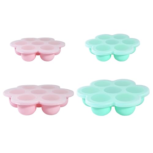 Set de 4 Moldes de Silicona para Congelar Alimentos de Bebe miniatura 1