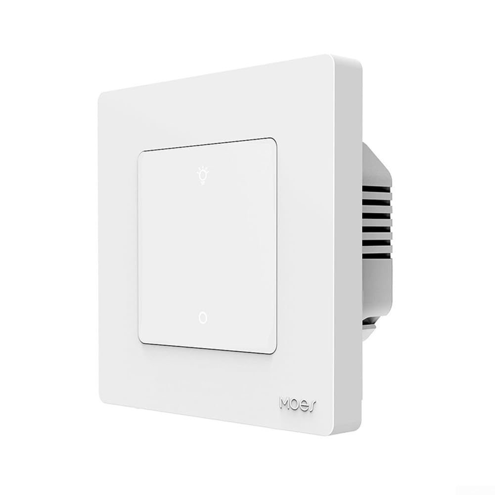 Smart Dimmer Switch Compatible With Light Control, 1 2 3 Gang LED Dimming Switch With Timing Function Remote Control Memory Function for Home Lighting(white 1 Gang)