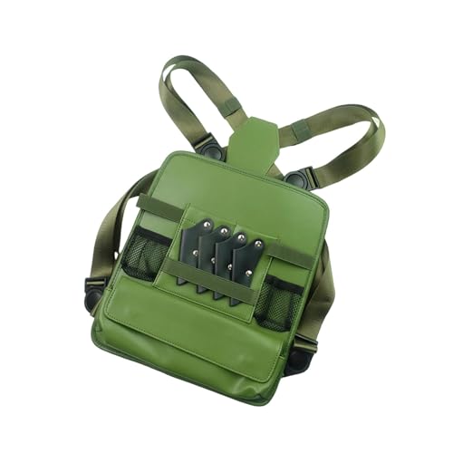 Garende Haircut Tools Scissor Storage Chest Bag Multipurpose PU Leather Practical Hair Clipper Combs Organizer, Green