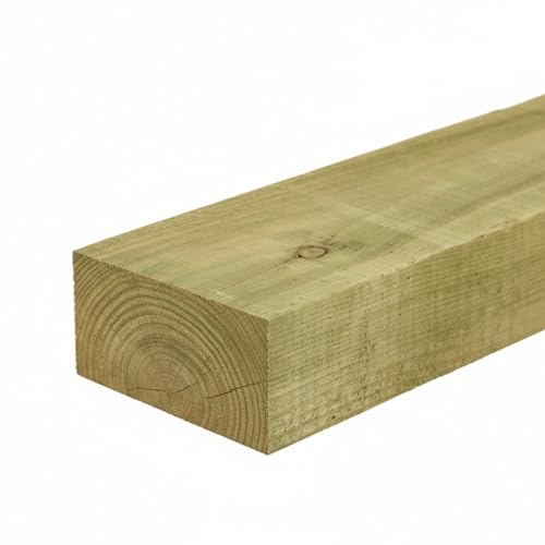 Treated Softwood Railway Sleepers Garden 100 x 200 x 1.2m (Green)