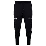 SCHOLIEBEN Pantalon DéContracté pour Hommes Pantalon Homme Chino Incontournable Et IndéModable De Tout Vestiaire Masculin(Noir,XL)