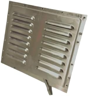 Semi Trailer Cargo Enclosed Aluminum Wall Panel Vent 10.5 x 12.25 Closing Lever. Added air Flow into a confined Space. Closing Lever Allows Adjustment of air Flow.