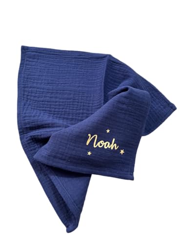 Générique Lange bébé personnalisé en double gaze de coton