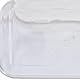 Relaxdays Futter Aufbewahrungsbox, Messbecher, luftdichter Deckel, 1,1 l, Trockenfutter, Müsli, Waschpulver, transparent