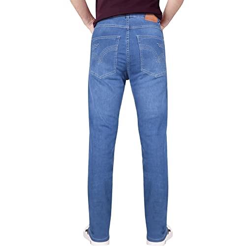 Jeans décontracté coupe de botte stretch ample léger pour messieurs - 2