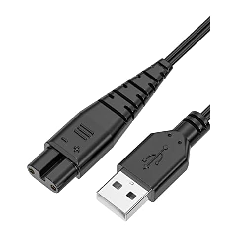 Charger Cable for Hatteker 1.5M, Mellbree Shaver Charger Cable Compatible with Hatteker RFC-588 RFC-598 RFC-690 RFC-692 RFC-696 RSCX-9598 RSCX-7568 Cover