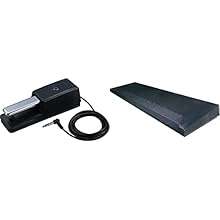 Product 1: High-quality pedal with non-slip rubber base Product 1: Extra long cable for stacked keyboard setups Product 1: Full and half-damper compatible Product 2: Black stretch nylon Product 2: Drawstring closure Product 2: Fits most 88-note keybo...