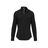 Seidensticker Herren Slim Fit Langarm Hemd, Schwarz, 45 EU