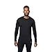 Hot Chillys Men's Micro-Elite Chamois Crewneck(Black, X-Large)