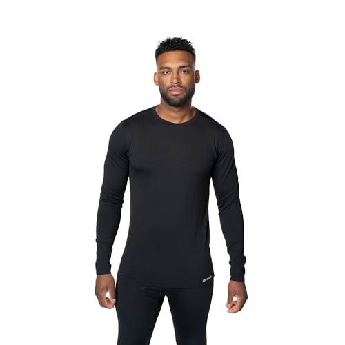 Hot Chillys Men's Micro-Elite Chamois Crewneck Midweight Body Fit Base Layer2