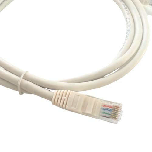Cable Patch Cord Cat 5E UTP 5ft Blanco Pack 10 miniatura 1