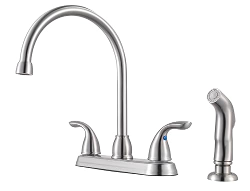 Pfister Pfirst Series 2-Handle High Arc Kitchen Sink Faucet ...