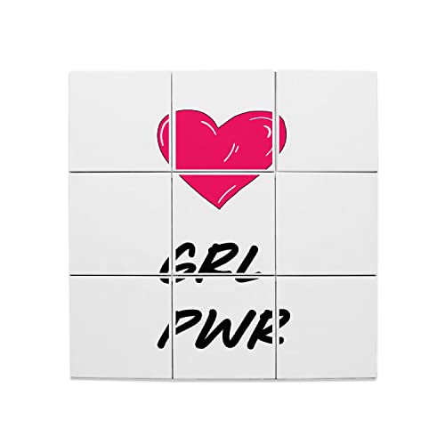 Carreaux céramique décoratifs 15,2x15,2cm - Créez une ambiance pop et féministe dans votre salon