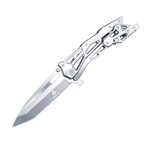 Multi-functional Outdoor Camping Folding Knife,Pocket Knife,Nylon Sheath, For Camping，Hiking, Fishing