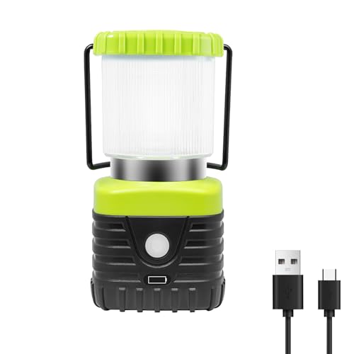 Lanterne de camping LED 1000 lm rechargeable et lampe de poche avec powerbank