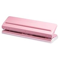 Verstellbarer 6-Loch Locher für Tagesplaner und Persönliche Agenda, Büro Binder Puncher Metall Locher mit Verstellbarem Abstand, Rostfreier Locher für Tagesplaner, Personal, Ringbuch & Binder