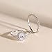 EAMTI 1.5CT 925 Sterling Silver Cubic Zirconia Bridal Rings Sets Oval Cut CZ Engagement Rings Wedding Band for Women Size 7