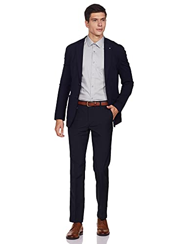 Image of Amazon Brand - Symbol Men's Solid Cotton Formal Shirt | Plain | Full Sleeve - Regular Fit (Available in Plus Sizes)