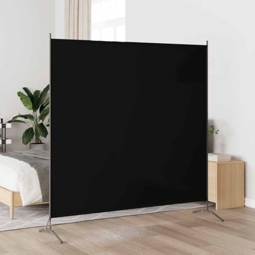 Genérico Biombo de Tela Negro 175x180 cm, Divisores de ambientes Negro,320738
