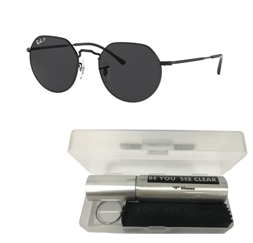 Ray-Ban RB3565 Sunglasses Bundle: RB 3565 JACK 002/48 Jack Black Polar Black and Eyewear Cleaning Kit2